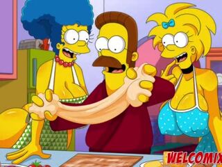 Flandis follando la simptoons hotties&excl; pepperoni pizza&excl; la simptoons