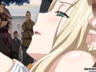 Blonde Hentai young girlfriend Fucked Rough In Public