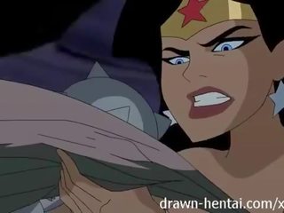 Justice League Hentai - Two chicks for Batman dick