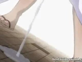 Public masturbation in hentai vid