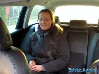 Amateur Jana sucks and fucks in the car