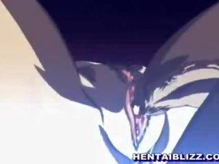 Súper rubia hentai chavala con grande ronda tetitas cabalgando miembro