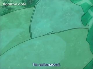 Oversexed anime naked dude fucking a charming ghost outdoor