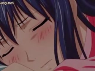 Busty Anime diva Gets Tits Sucked And Rubbed