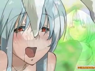 Shemale hentai cutie gets handjob and stupendous fucked