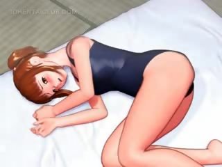 Bonded Anime Gymnast Submitted To Sexual Teasing