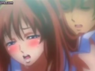 Busty Anime Redhead Teasing A dick