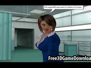 Charming 3d cartoon girls in outfits and tight clothes