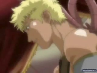 Blonde get tentacle rammed