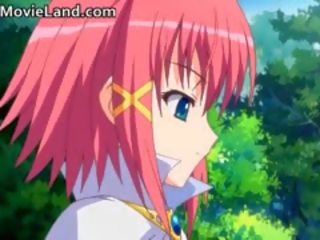 Comel si rambut merah anime deity mendapat ditumbuk bahagian 1