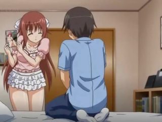 Anime teenager tit fucking and rubbing huge johnson gets a facial