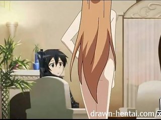 Sword art Hentai - Asuna play mode