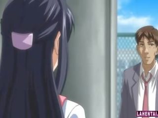 Hentai honey gets fucked outdoors